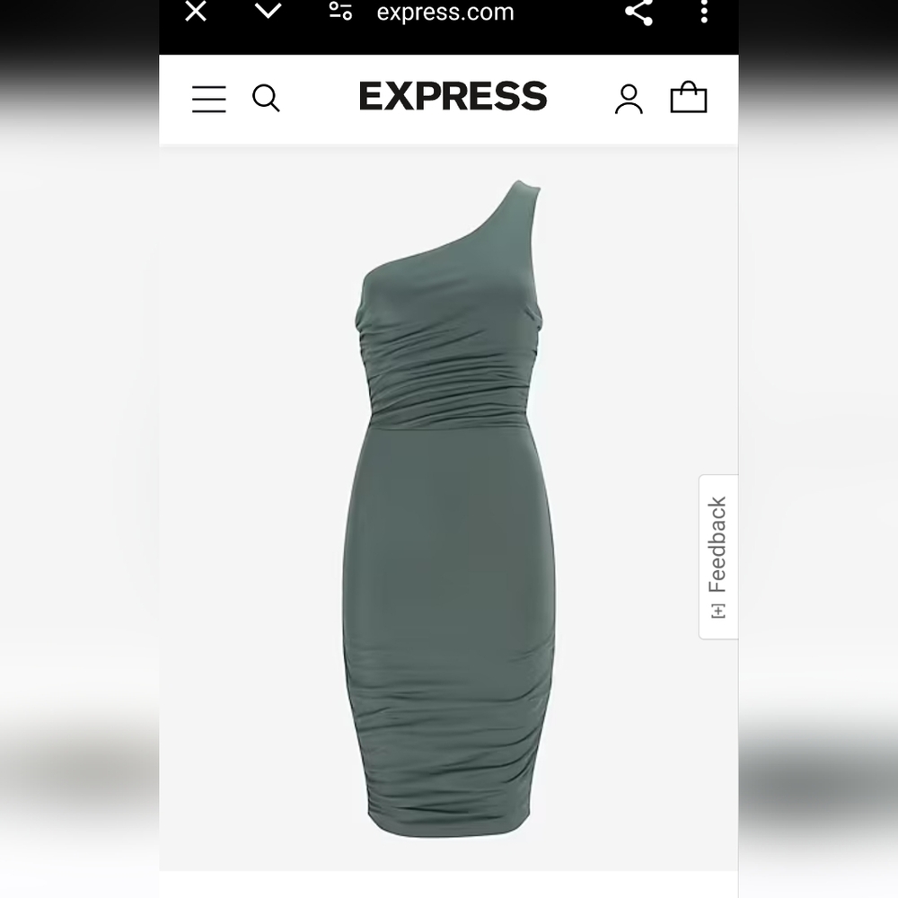 Express One Shoulder Dress NWT